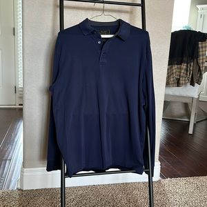 Jos. A Bank navy long sleeve polo